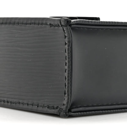 Louis Vuitton Epi Petit Sac Plat Black 8 of 11