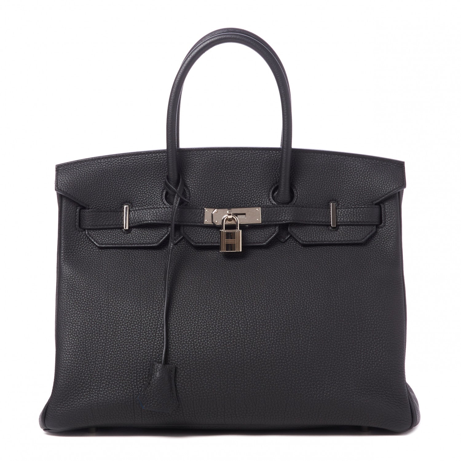 Hermes Togo Verso Birkin 35 Black Bleu Agate 1 of 31