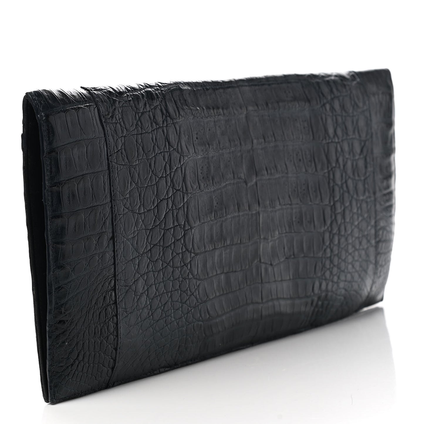 Crocodile Clutch Blue