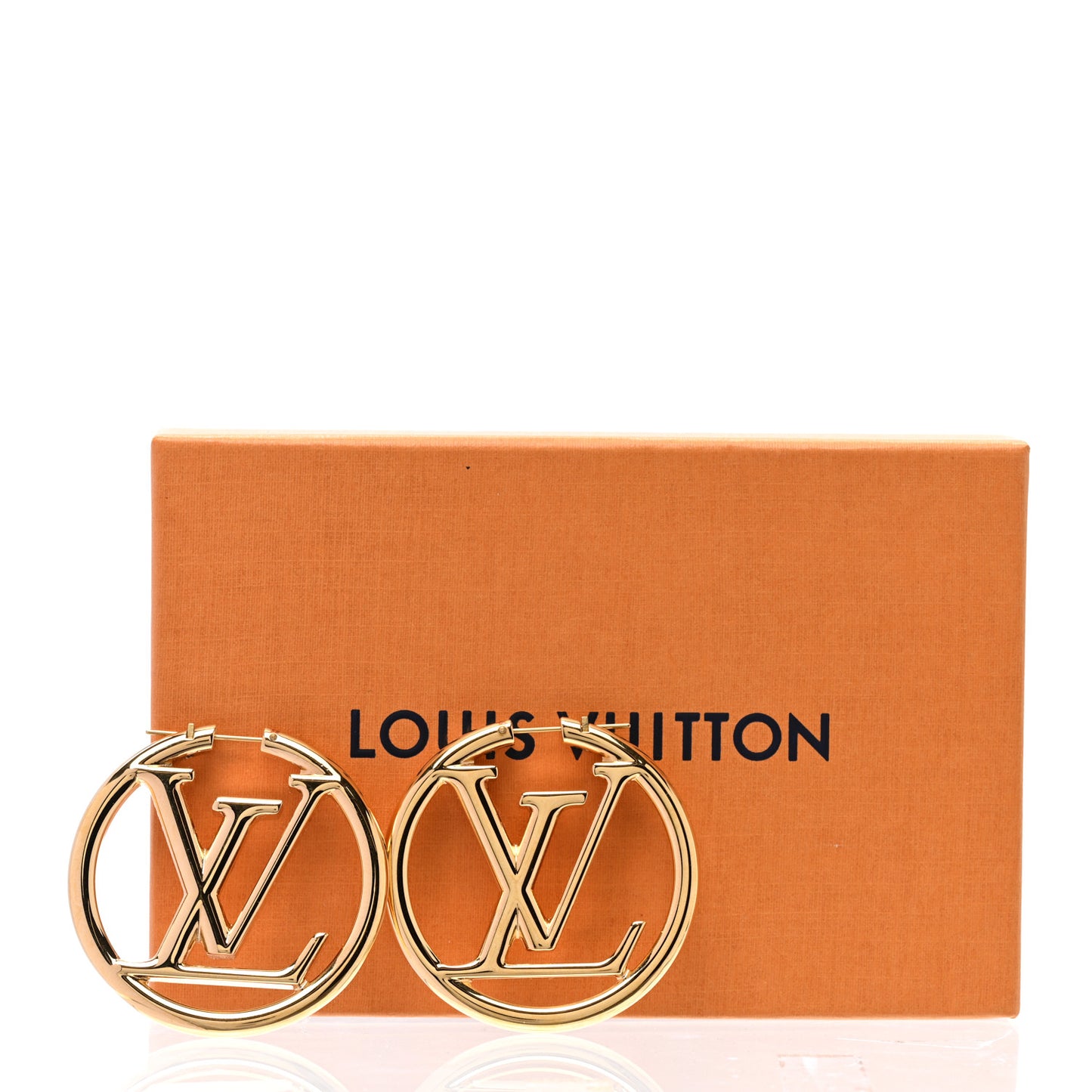 Metal Louise Hoop Earrings Gold