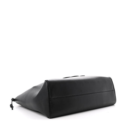 Celine Smooth Calfskin Cuir Triomphe Cabas Drawstring Black 4 of 11