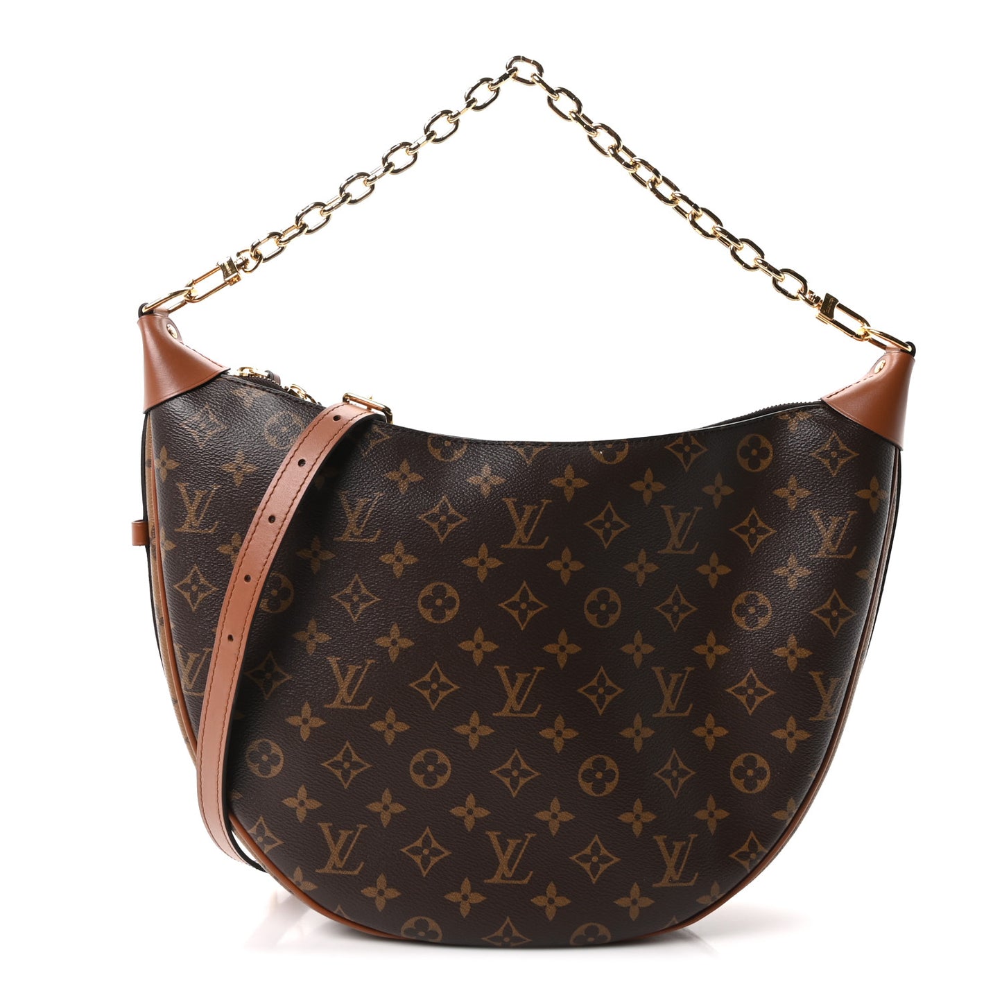 Reverse Monogram Loop Hobo