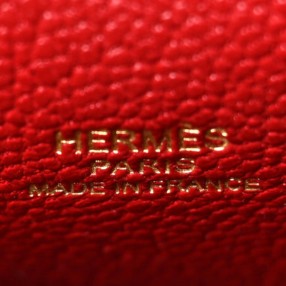 Hermes Tadelakt Mini Kelly Twilly Bag Charm Rouge Vif 3 of 3