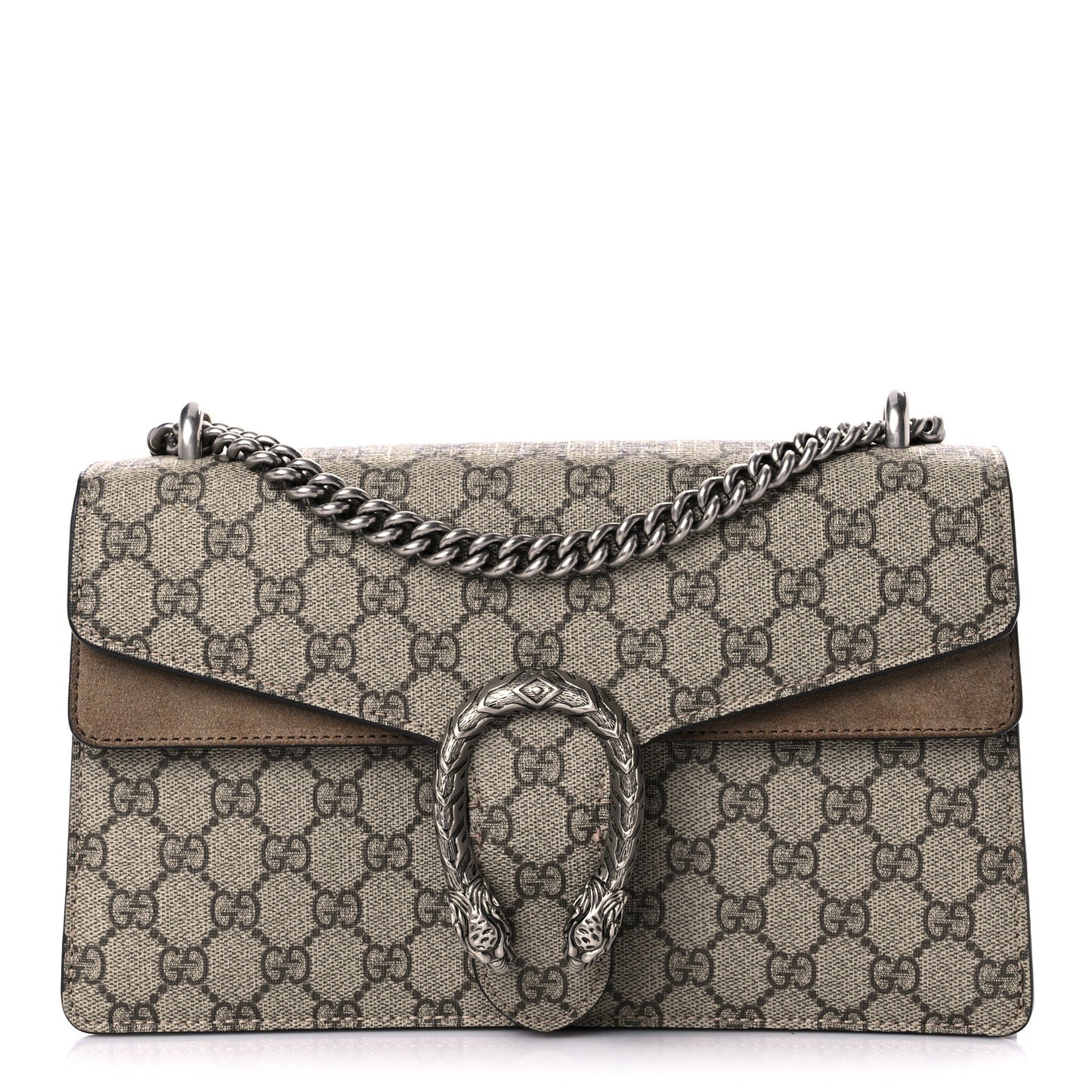 GG Supreme Monogram Small Dionysus Shoulder Bag Taupe