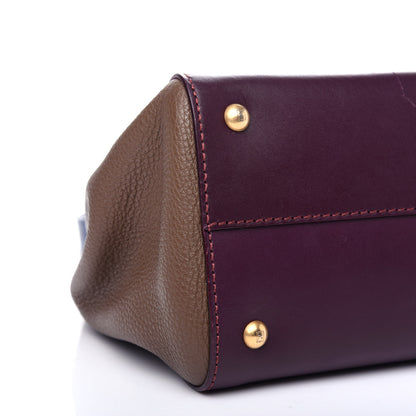 Fendi Cuoio Silvana Bag Beige Deep Berry Blue 8 of 11