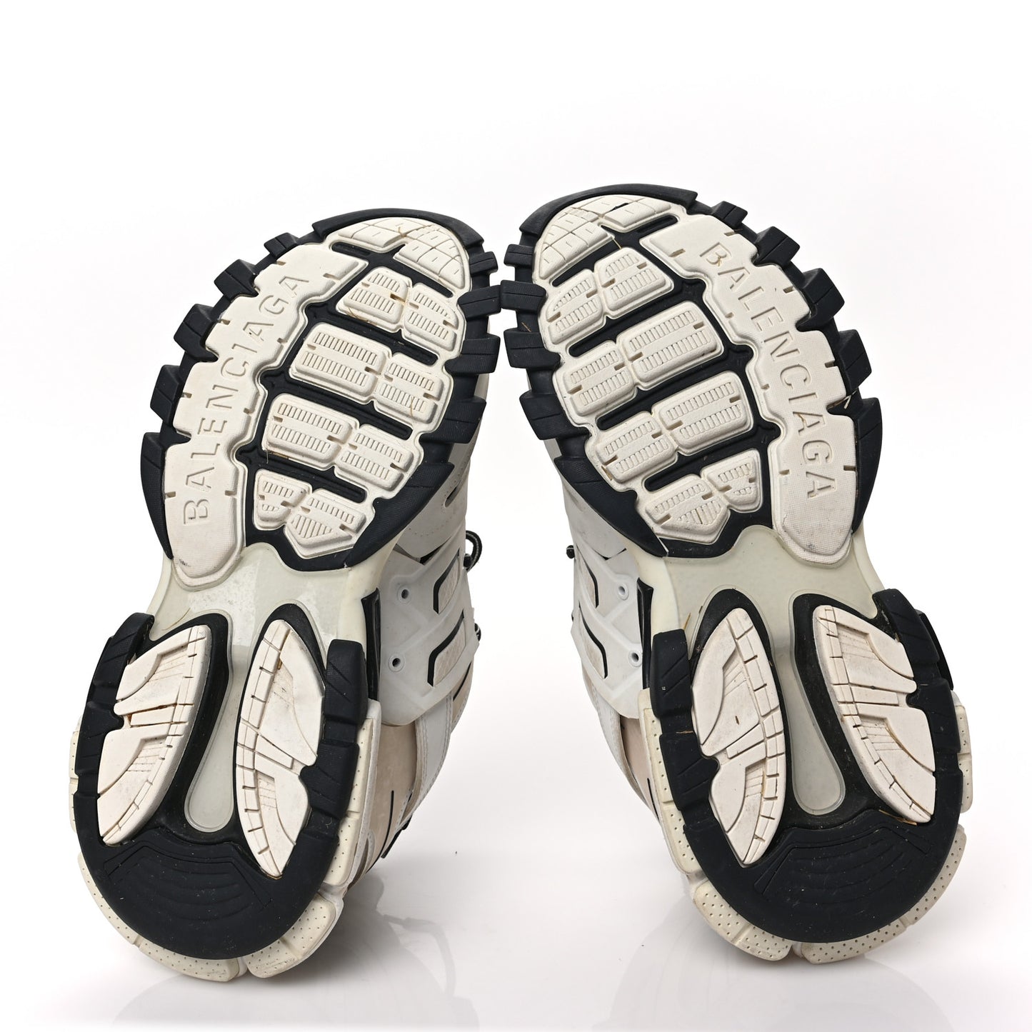 Mesh Nylon Worn Out Effect Womens Track Sneakers 41 White Black