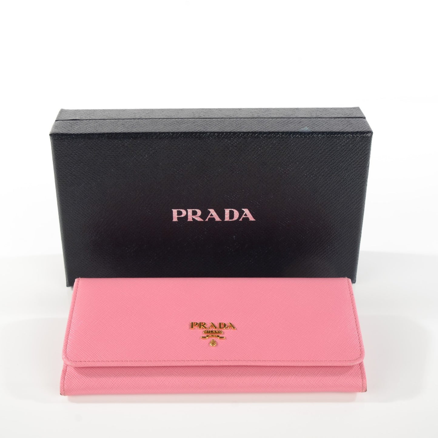Saffiano Metal Continental Flap Wallet Geranio