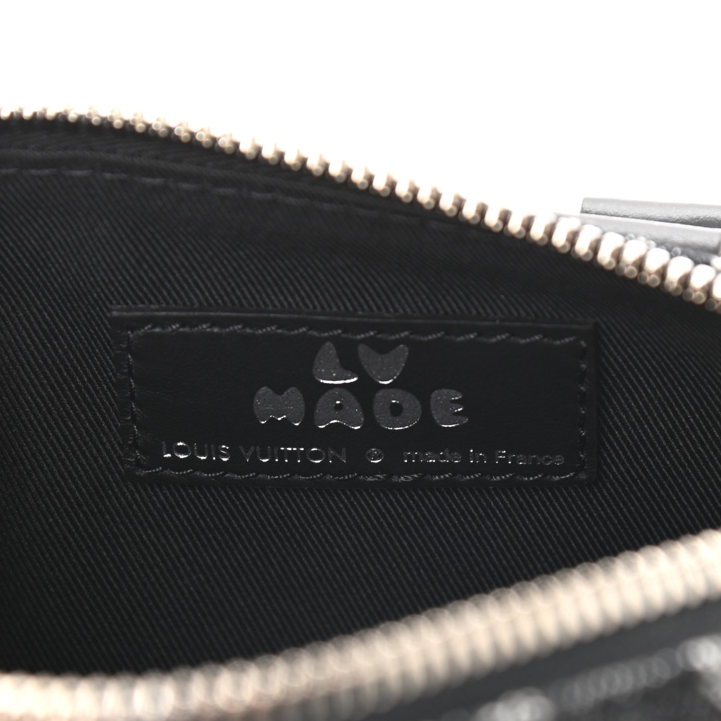 X NIGO Taurillon Monogram Denim Drip Keepall XS Black