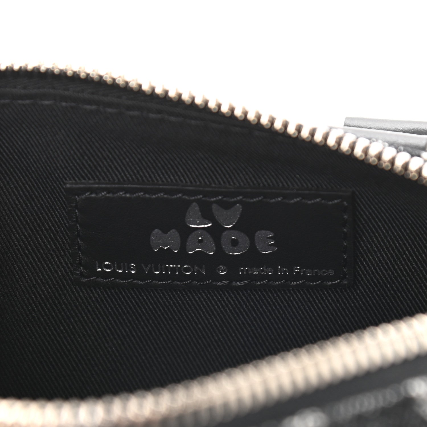 Louis Vuitton X NIGO Taurillon Monogram Denim Drip Keepall XS Black 6 of 8