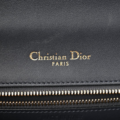Christian Dior Metallic Patent Micro-Cannage Medium Diorama Flap Bag Silver 6 of 12
