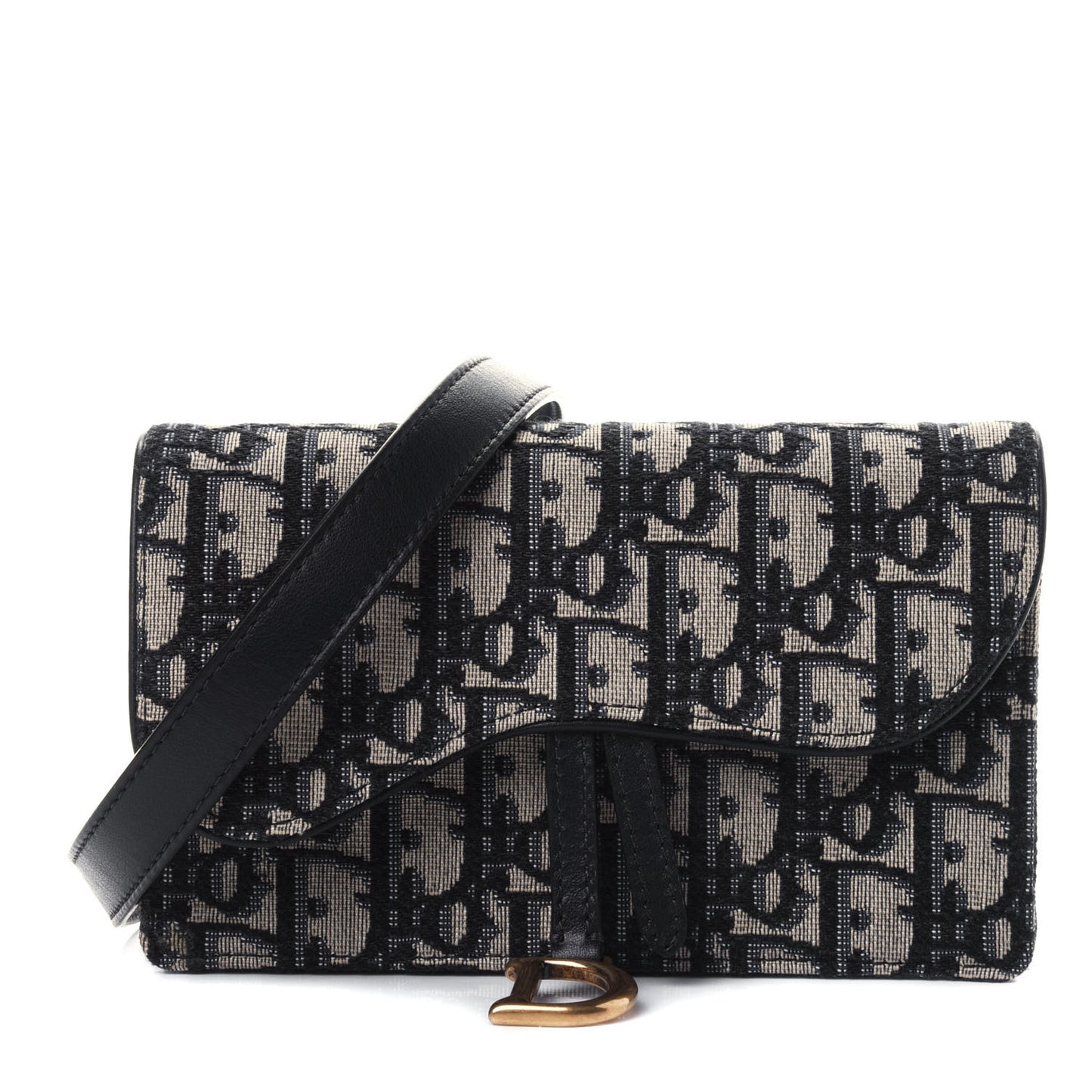 Oblique Saddle Belt Bag Blue