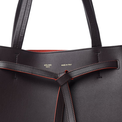 Celine Smooth Calfskin Small Belt Cabas Phantom Dark Brown 9 of 9