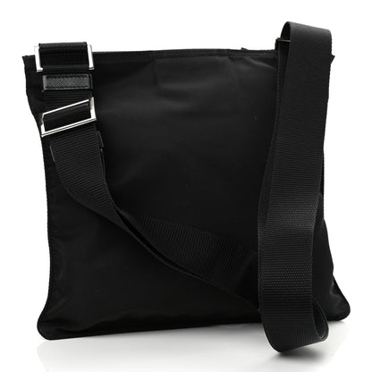 Prada Nylon Vela Flat Messenger Bag Black 3 of 10