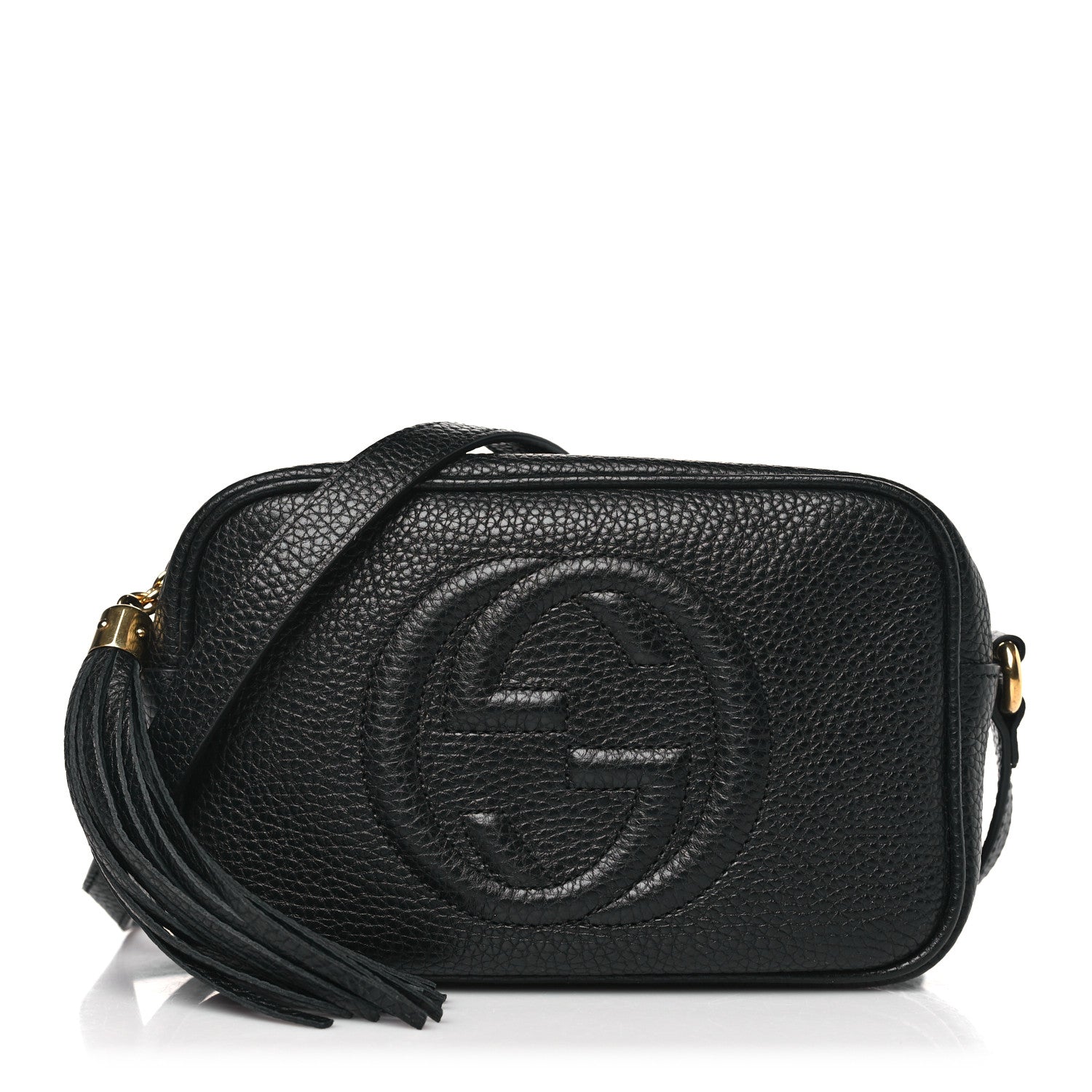 Gucci Pebbled Calfskin Mini Soho Disco Bag Black 1 of 9