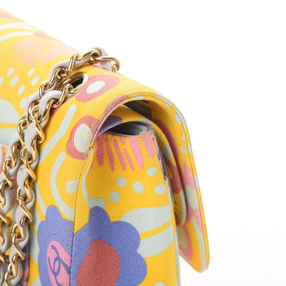 Chanel Canvas Printed Medium Double Flap Multicolor 12 of 15