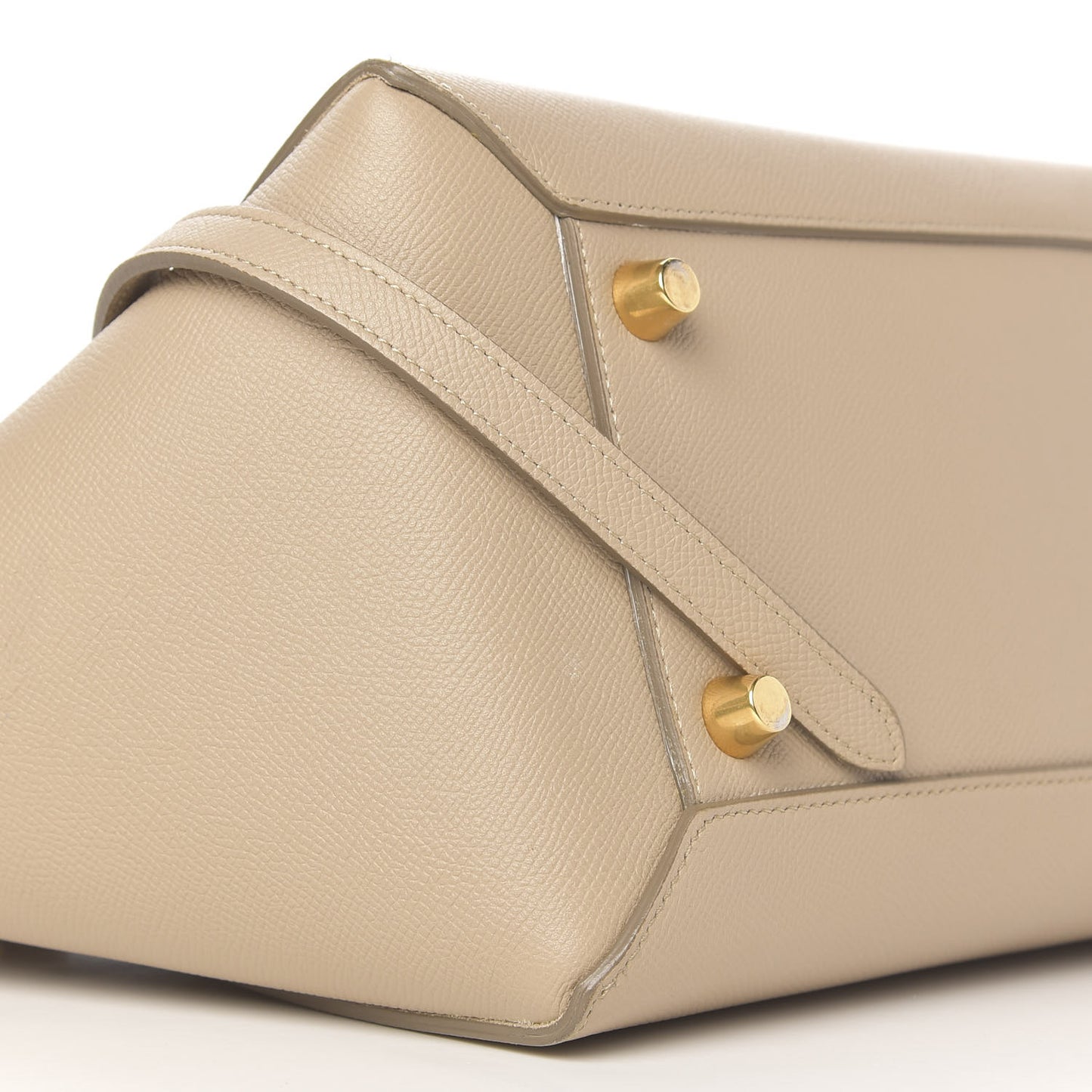 Grained Calfskin Mini Belt Bag Light Taupe