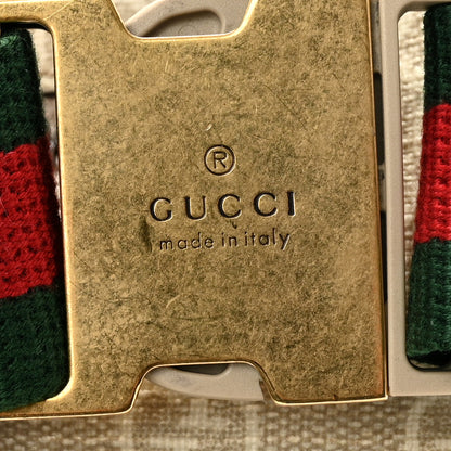 Gucci GG Supreme Monogram Textured Calfskin Web Retro Interlocking G Belt Bag Beige Mystic White Oatmeal 12 of 12