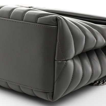 Saint Laurent Calfskin Y Quilted Monogram Medium Loulou Chain Satchel Earth 12 of 12