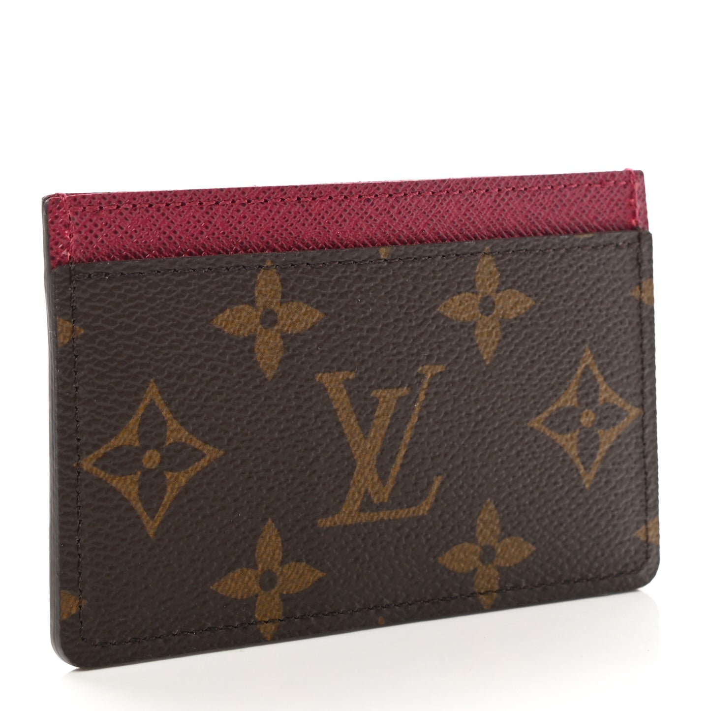 Monogram Card Holder Fuchsia