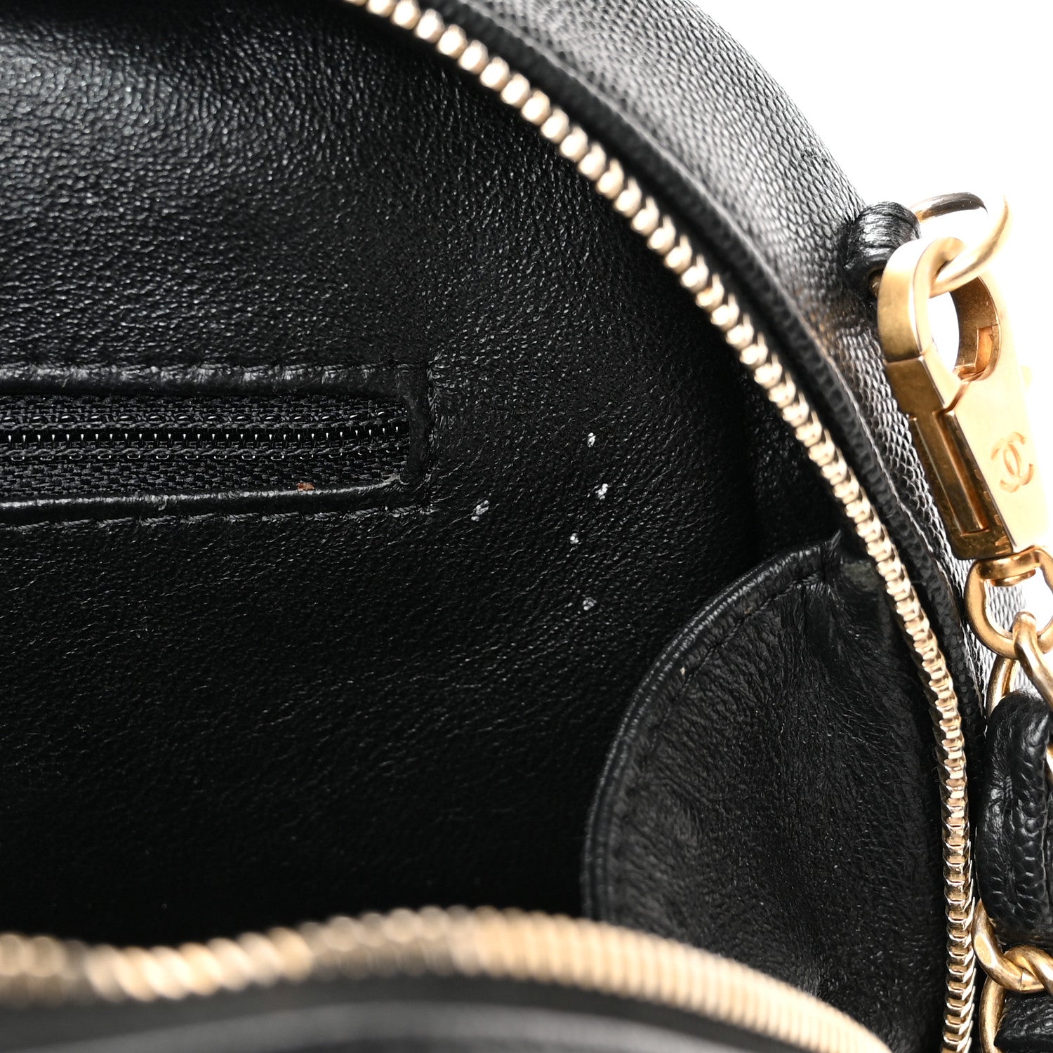 Chanel Caviar Lizard Quilted Coco Handle Bowler Black 11 of 12