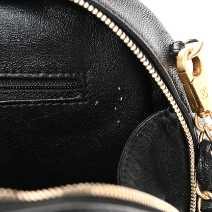 Chanel Caviar Lizard Quilted Coco Handle Bowler Black 11 of 12