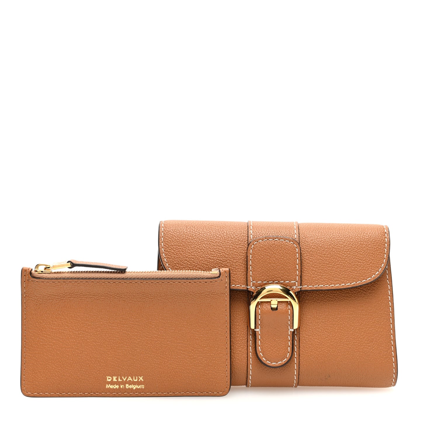 Grained Rodeo Calfskin Brillant Compact Wallet Vegetal