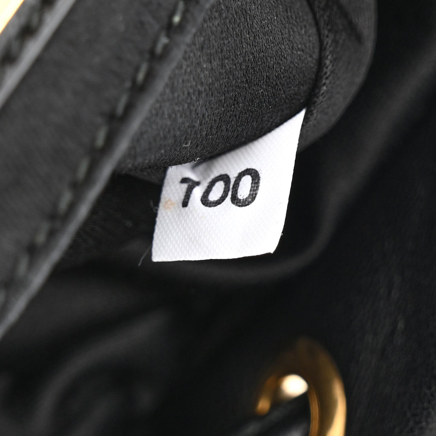Nappa Matelasse Small Bucket Bag Black