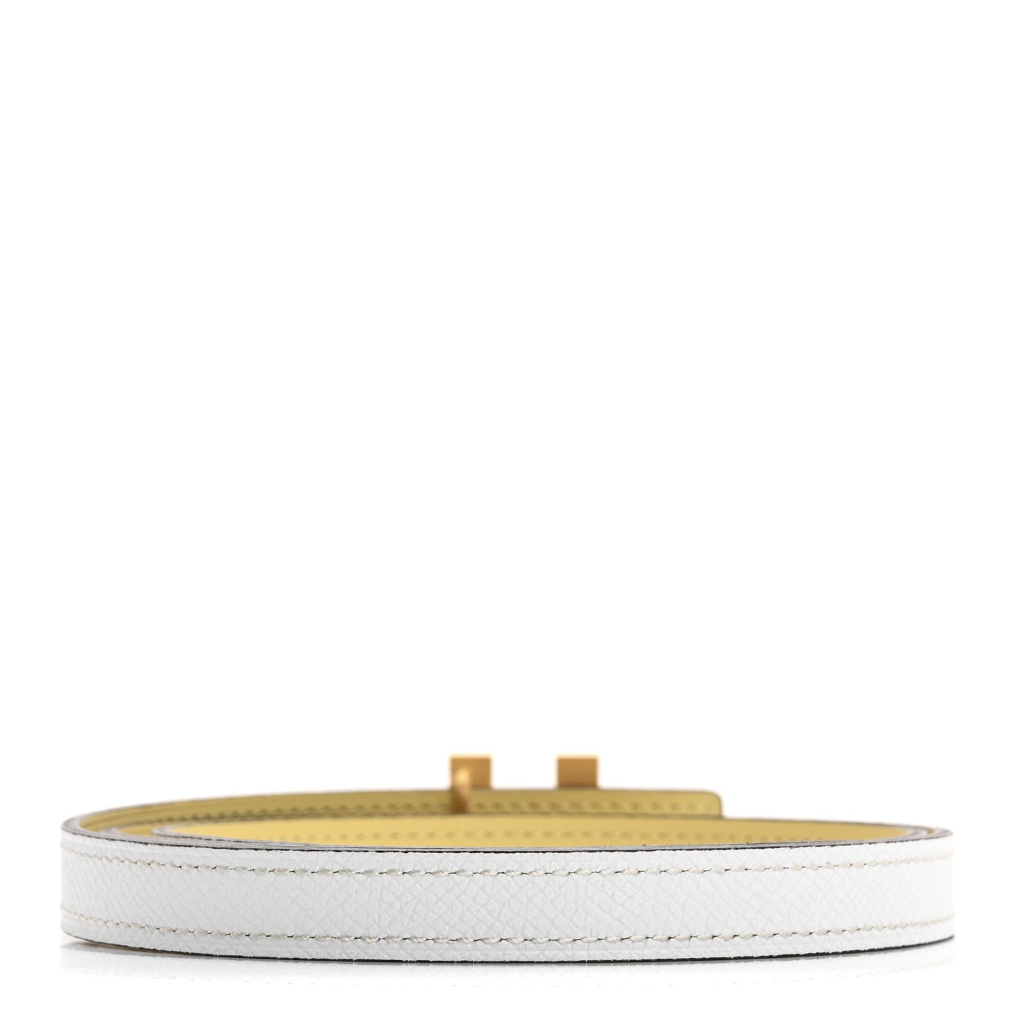 Swift Epsom 13mm H Kelly Belt 80 32 Jaune Poussin White
