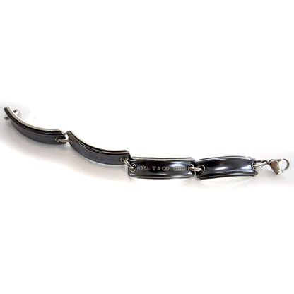 Tiffany Sterling Silver Titanium Link 1837 ID Bracelet 6 of 7