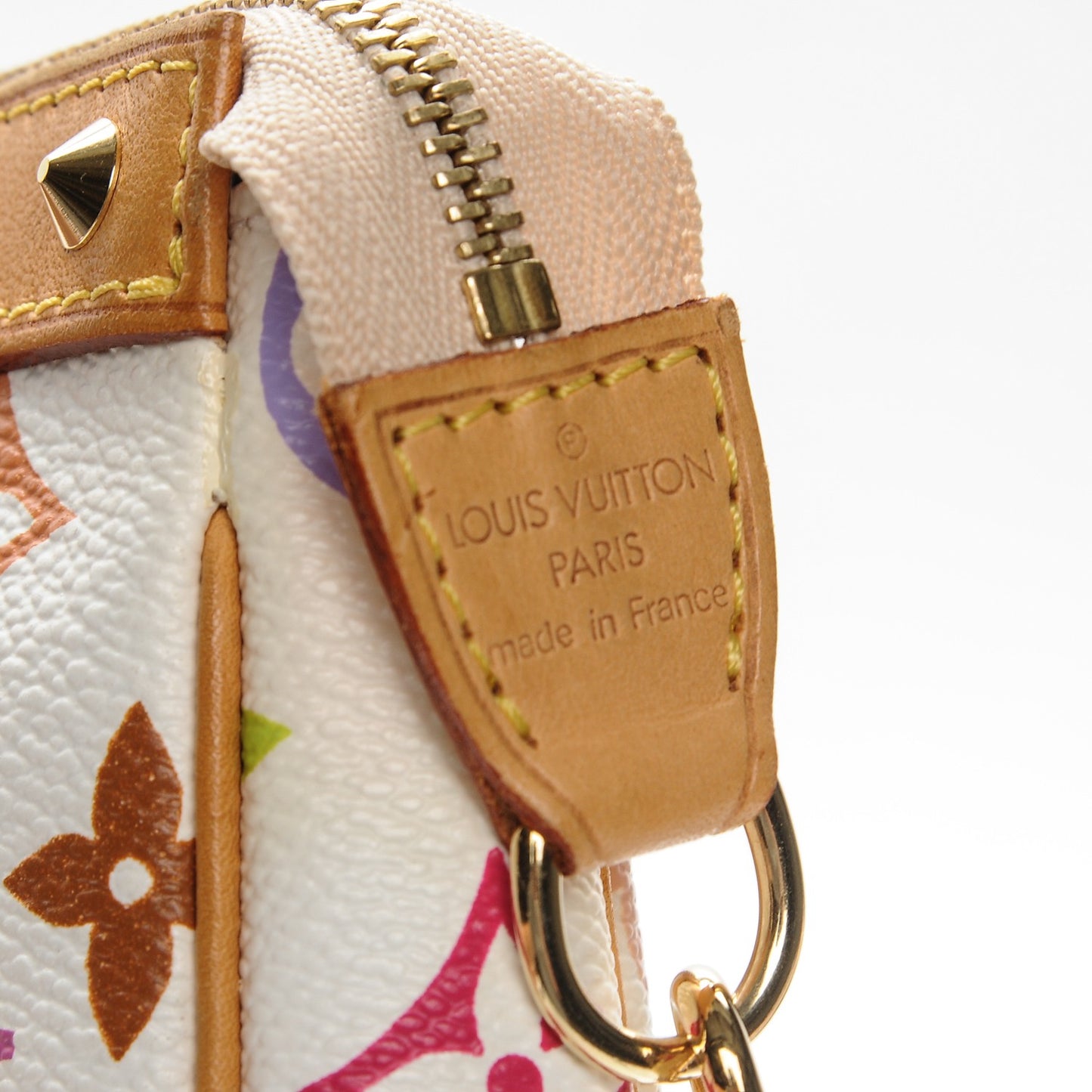 Monogram Multicolor Pochette Accessories White