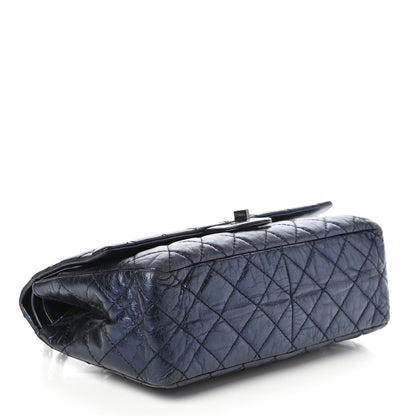 Chanel Metallic Calfskin Quilted 2.55 Reissue 226 Flap Blue 4 of 10