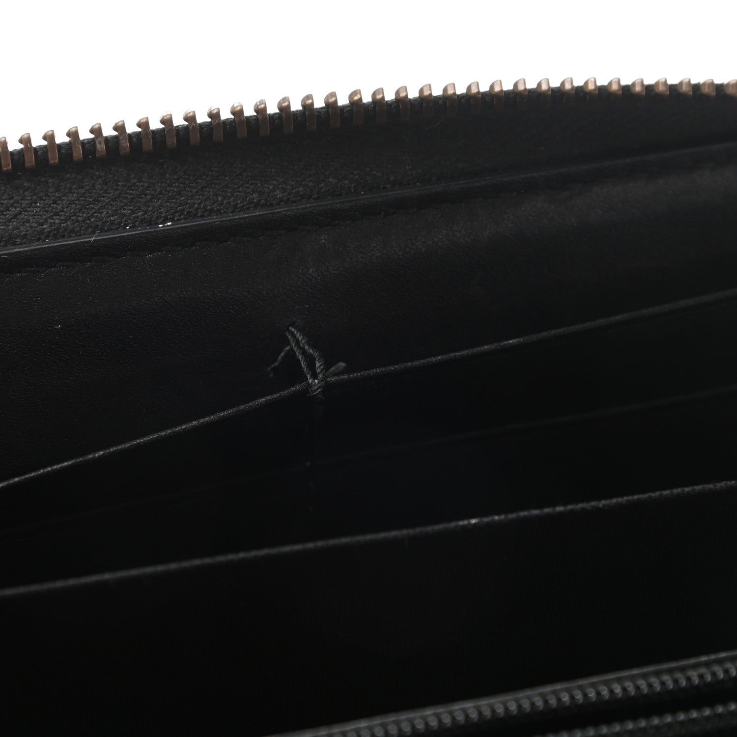 Gucci Calfskin Matelasse GG Marmont Zip Around Wallet Black 8 of 8