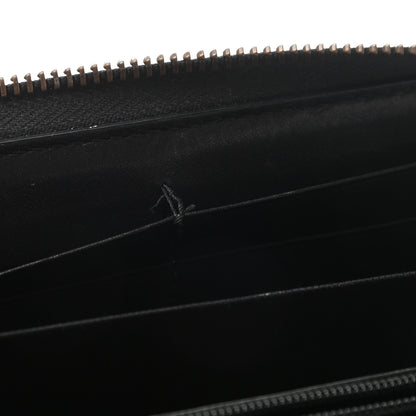 Gucci Calfskin Matelasse GG Marmont Zip Around Wallet Black 8 of 8