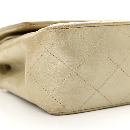 Chanel Metallic Lambskin Quilted Medium Double Flap Gold 9 of 23