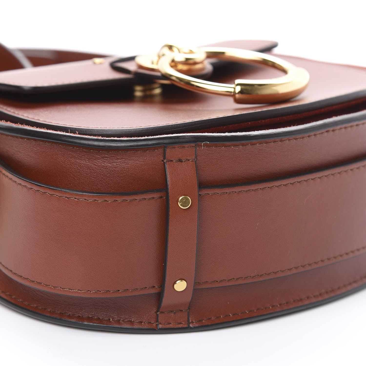 Chloe Calfskin Small Tess Bag Sepia Brown 7 of 10
