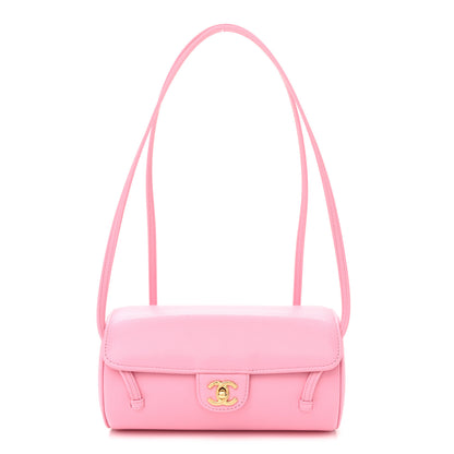Chanel Shiny Caviar Preppy Coco Small Bowling Bag Pink 1 of 10