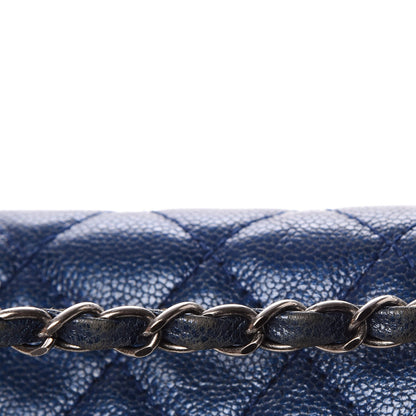Chanel Iridescent Caviar Quilted Large Chic Flap Blue 11 of 15