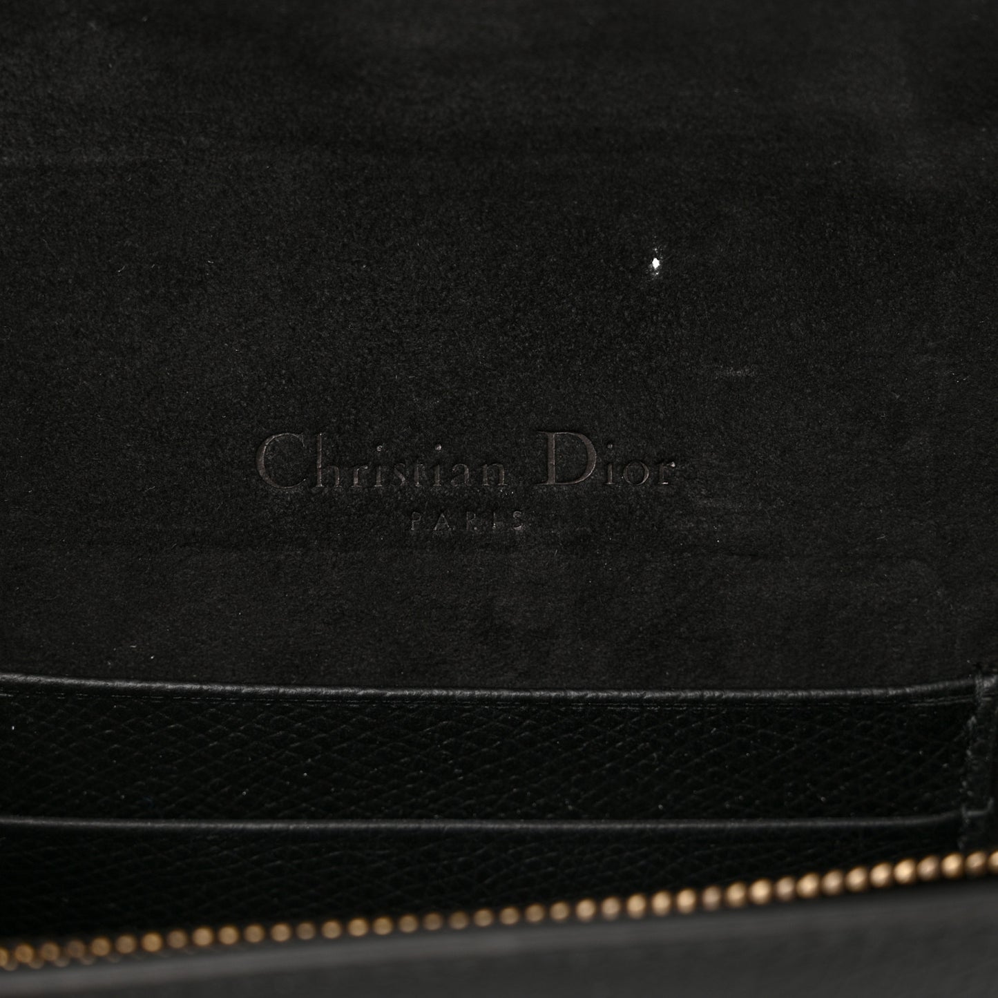 Grained Calfskin Saddle Belt Clutch Black
