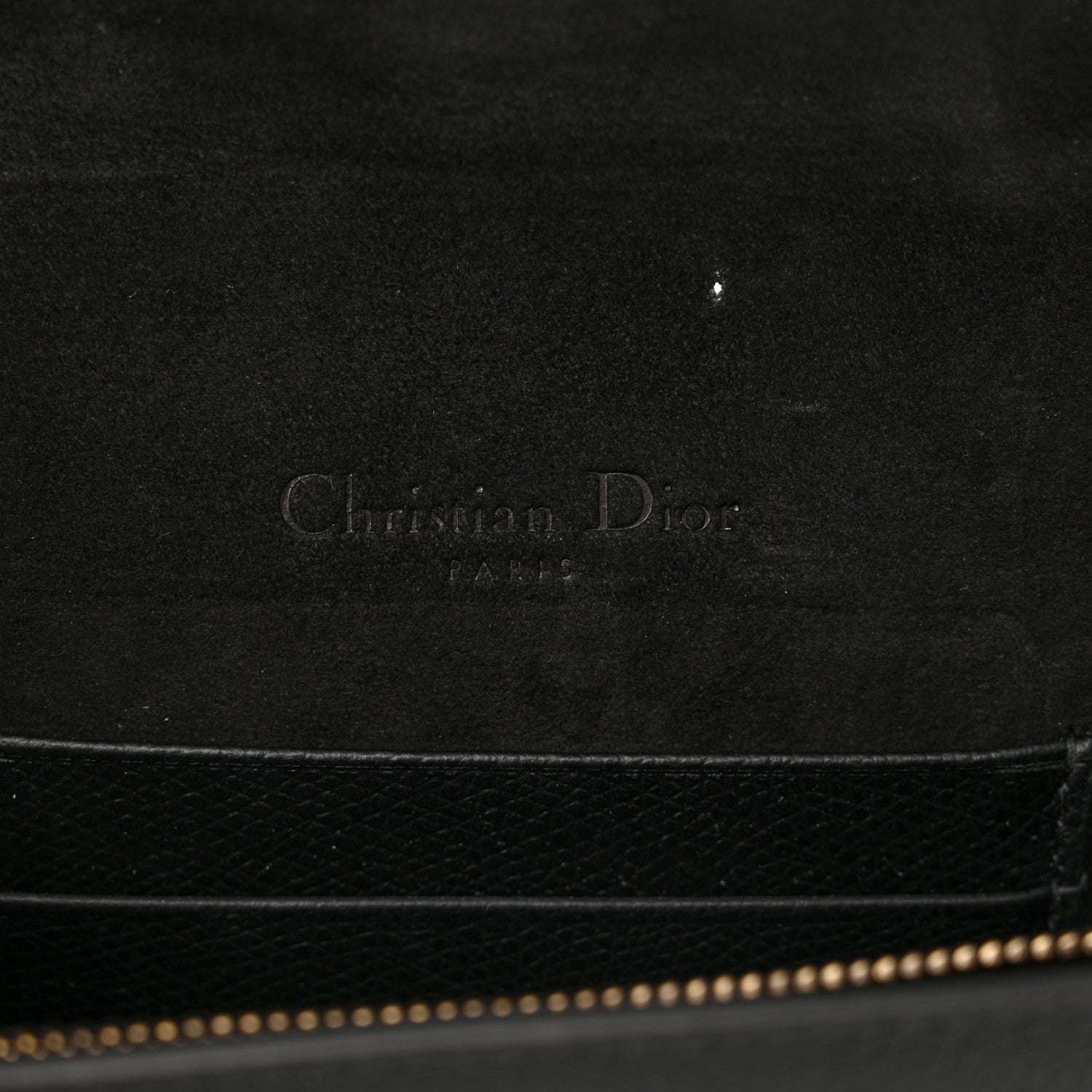 Christian Dior Grained Calfskin Saddle Belt Clutch Black 5 of 18