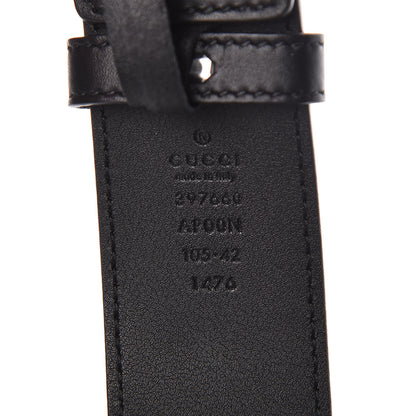 Gucci Moon Calfskin Nickel Double G 40mm Belt 105 42 Black 4 of 6