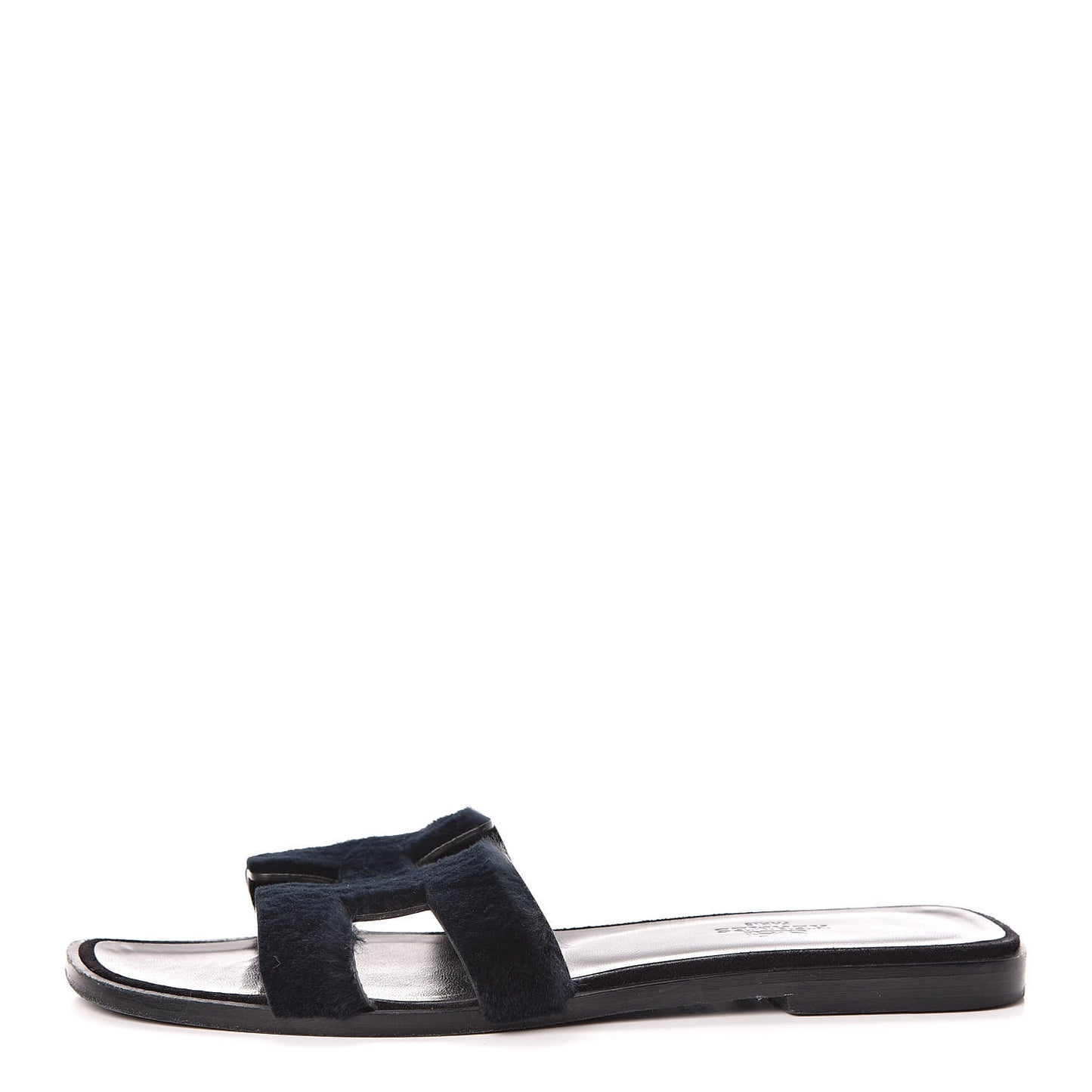 Sheared Mink Womens Oran Sandals 37 Black