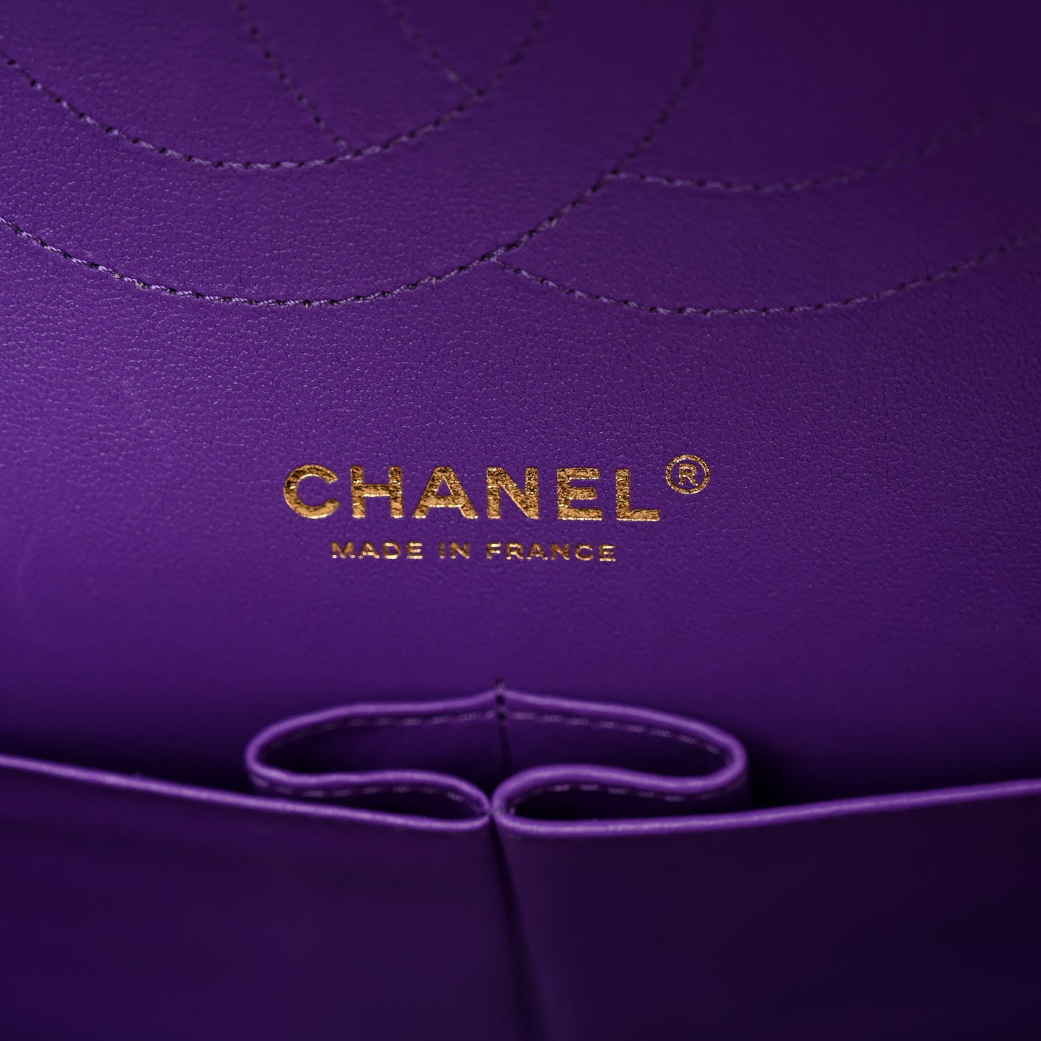 Chanel Caviar Quilted Jumbo Double Flap Purple 6 of 11