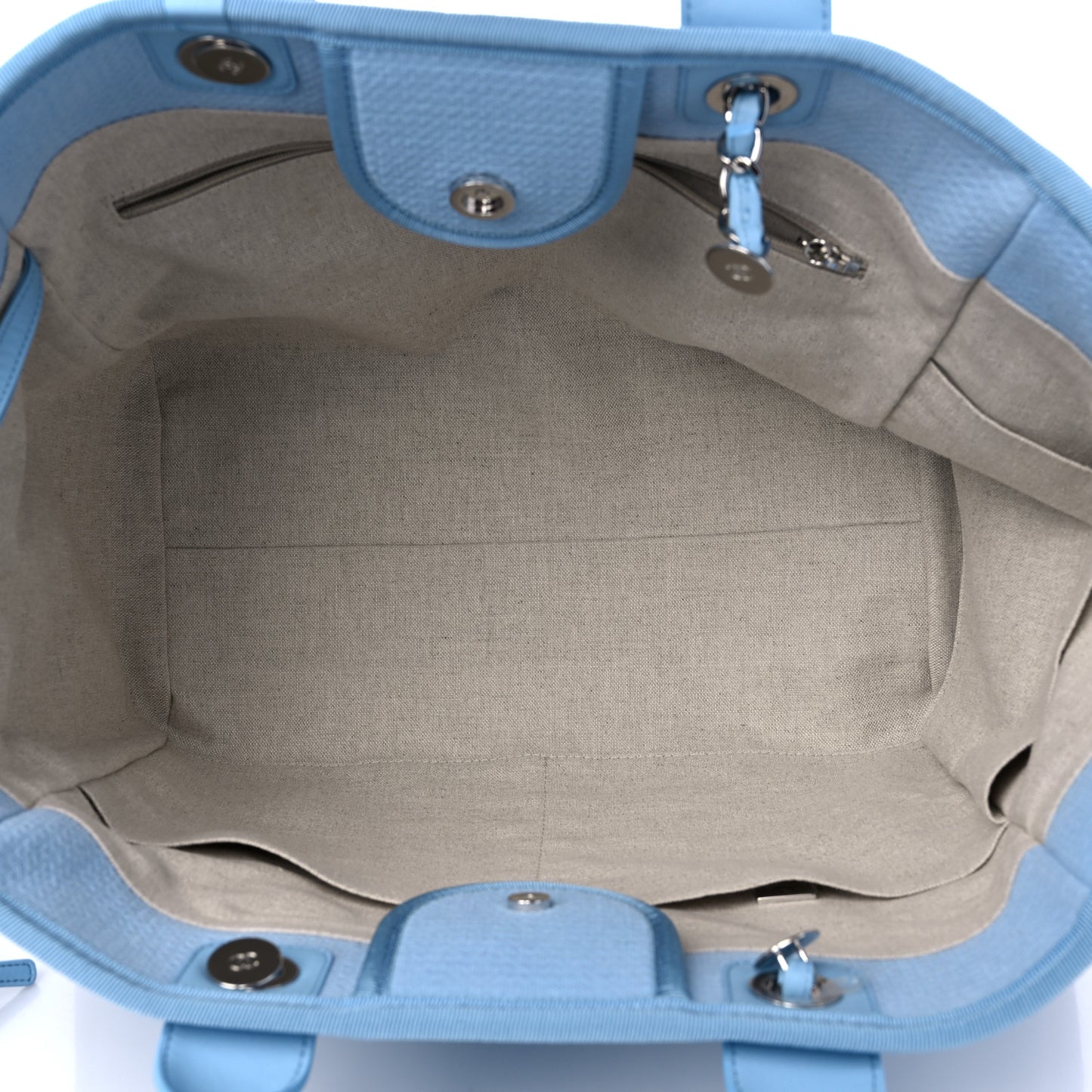 Mixed Fibers Medium Deauville Tote Light Blue