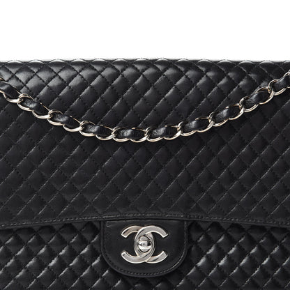 Chanel Lambskin Micro Quilted Medium Single Flap Black 13 of 13
