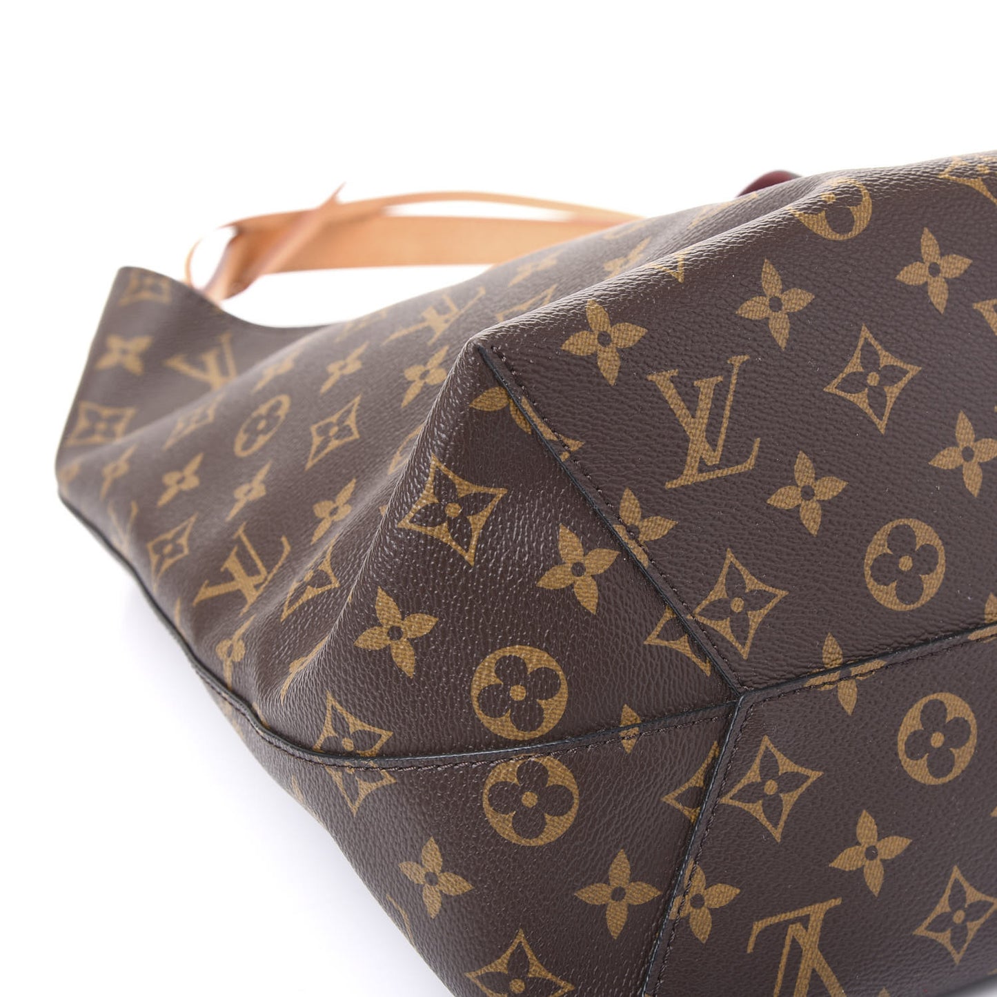Monogram Flower Hobo Beige