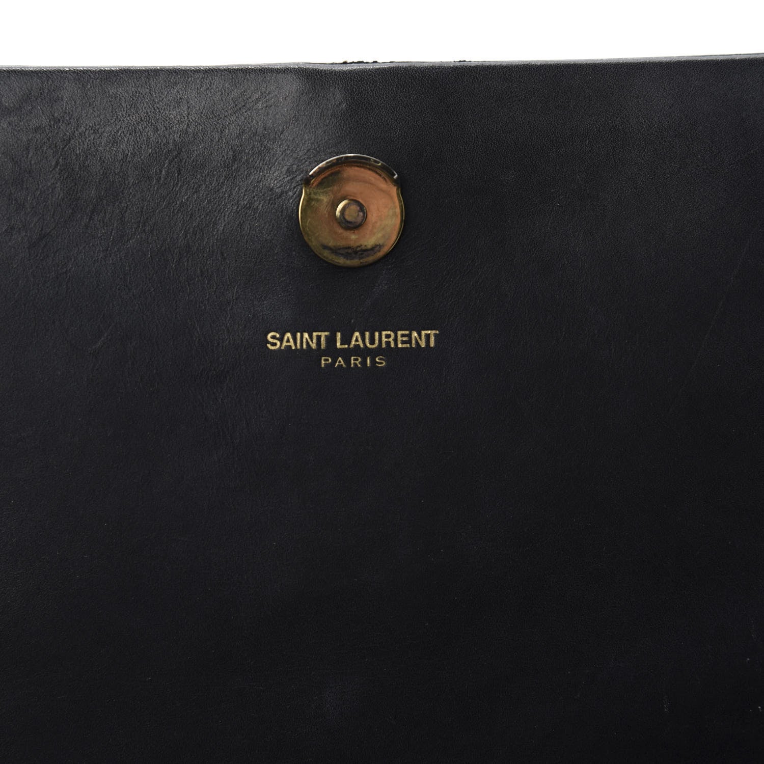 Saint Laurent Smooth Calfskin Medium Classic Monogram Kate Tassel Satchel Black 9 of 11