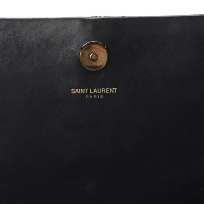 Saint Laurent Smooth Calfskin Medium Classic Monogram Kate Tassel Satchel Black 9 of 11
