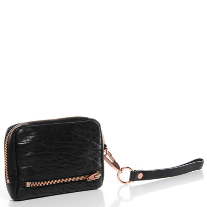 Alexander Wang Pebbled Leather Large Fumo Wallet Black 3 of 6