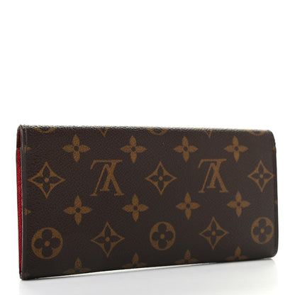 Louis Vuitton Monogram Emilie Wallet Red 3 of 11