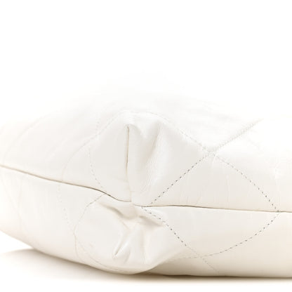Chanel Shiny Calfskin Quilted Small Chanel 22 White 11 of 11